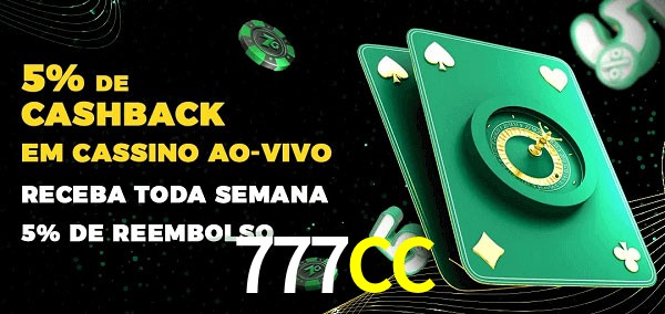 Promoções do cassino ao Vivo 777CC